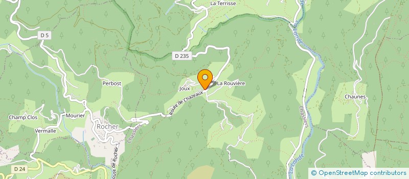 localisation de l'entreprise MONSIEUR JEAN LUC MOLLEN  CHASSIERS