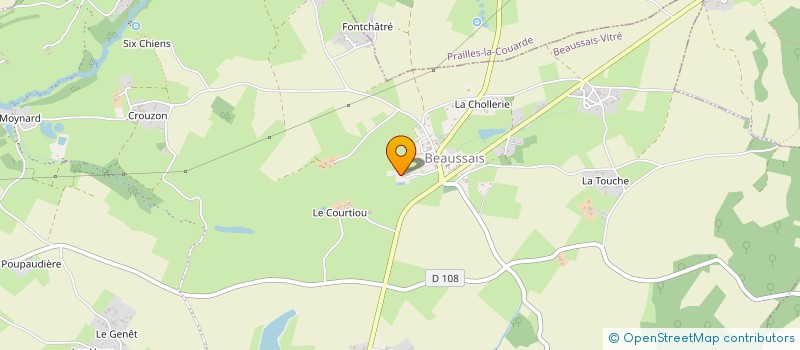 localisation de l'entreprise MONSIEUR JEAN-LUC MONNEREAU à PRAILLES-LA COUARDE