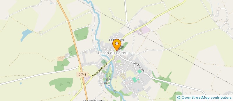localisation de l'entreprise MONSIEUR JEAN-LUC MONTOUX  USSON-DU-POITOU