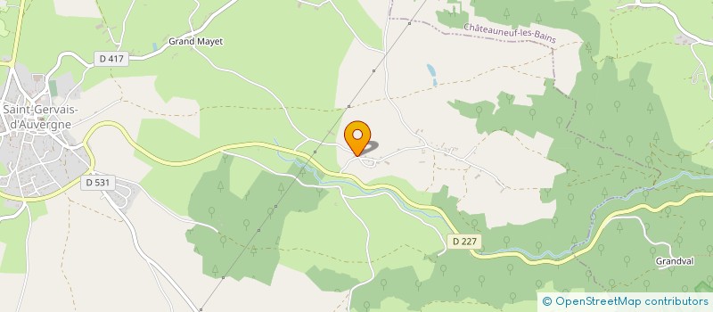 localisation de l'entreprise MONSIEUR JEAN-LUC MONTRIGAUD  SAINT-GERVAIS-D'AUVERGNE