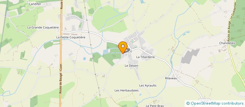 localisation de l'entreprise MONSIEUR JEAN LUC MOREAU  BAUGE-EN-ANJOU