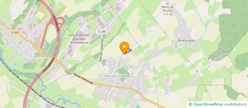 localisation de l'entreprise MONSIEUR JEAN-LUC MOREL  HESDIN-L'ABBE