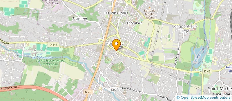 localisation de l'entreprise MONSIEUR JEAN-LUC MORICEAU  MONTLHERY