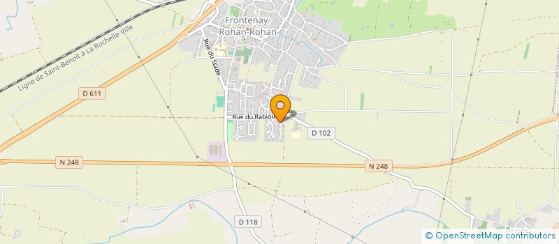 localisation de l'entreprise MONSIEUR JEAN-LUC MORIN  FRONTENAY-ROHAN-ROHAN