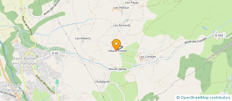 localisation de l'entreprise MONSIEUR JEAN-LUC MOTTE à SAINT-BONNET-EN-CHAMPSAUR