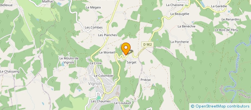 localisation de l'entreprise MONSIEUR JEAN LUC MOUNIER à VIGNOLS