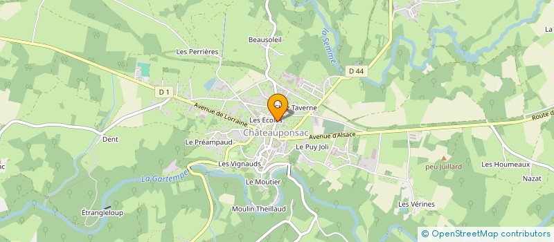 localisation de l'entreprise MONSIEUR JEAN-LUC NADAUD à CHATEAUPONSAC
