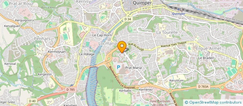 localisation de l'entreprise MONSIEUR JEAN-LUC NELIAS à QUIMPER