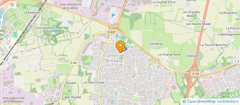 localisation de l'entreprise MONSIEUR JEAN-LUC NOEL  CHARTRES-DE-BRETAGNE