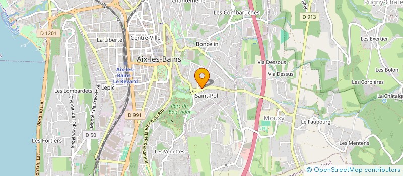 localisation de l'entreprise MONSIEUR JEAN LUC PAILLOT à AIX-LES-BAINS