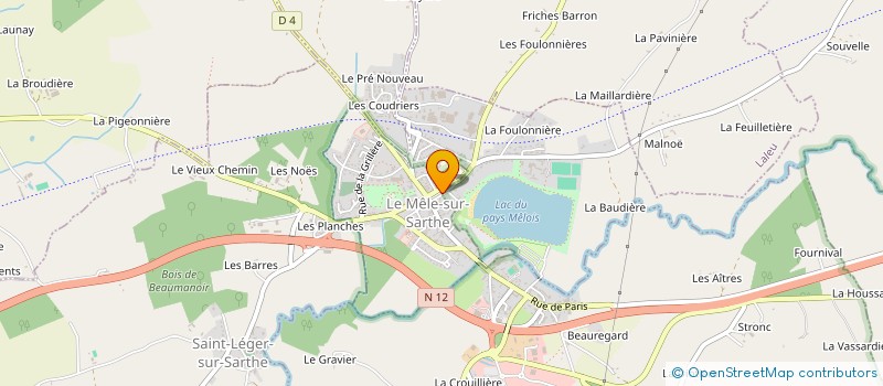 localisation de l'entreprise MONSIEUR JEAN-LUC PARMENTIER à LE MELE-SUR-SARTHE