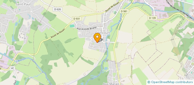 localisation de l'entreprise MONSIEUR JEAN-LUC PAROISSIEN  GOINCOURT