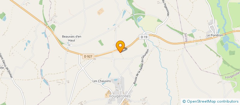 localisation de l'entreprise MONSIEUR JEAN LUC PATRAUD à FOUGEROLLES