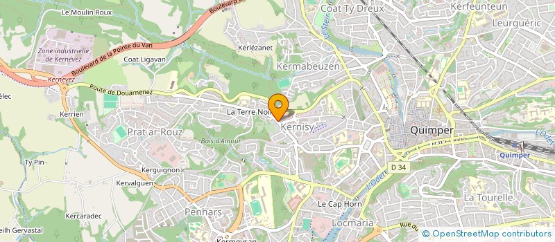 localisation de l'entreprise MONSIEUR JEAN-LUC PECCINI  QUIMPER