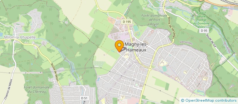 localisation de l'entreprise MONSIEUR JEAN-LUC PENOT  MAGNY-LES-HAMEAUX