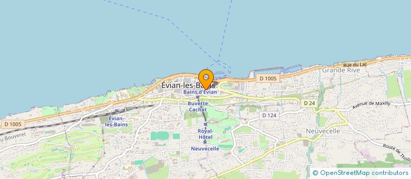 localisation de l'entreprise MONSIEUR JEAN-LUC PERRIER  EVIAN-LES-BAINS