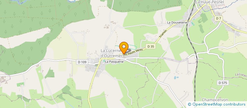 localisation de l'entreprise MONSIEUR JEAN-LUC PERRIN  LA LUCERNE-D'OUTREMER