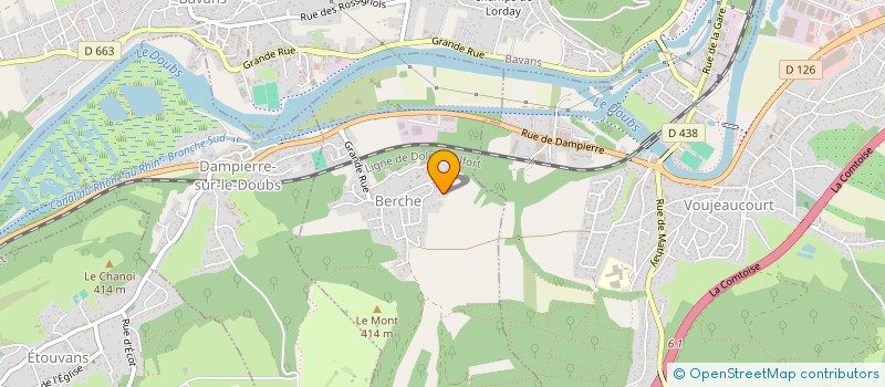 localisation de l'entreprise MONSIEUR JEAN-LUC PETIOT  BERCHE