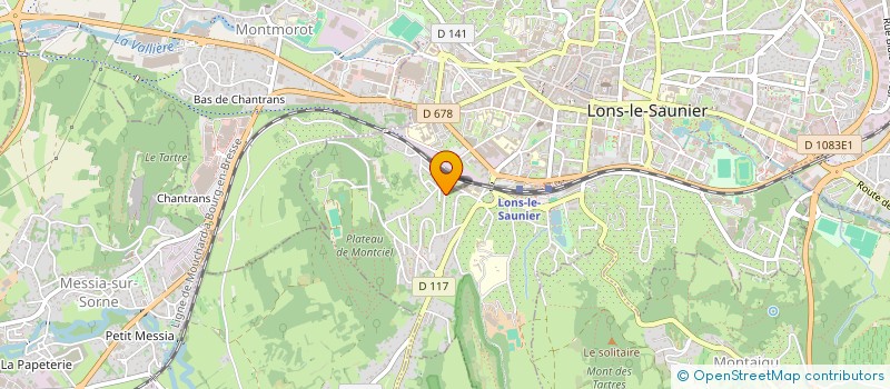 localisation de l'entreprise MONSIEUR JEAN-LUC PETOT  LONS-LE-SAUNIER