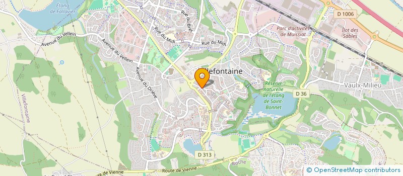 localisation de l'entreprise MONSIEUR JEAN-LUC PEYRAS  VILLEFONTAINE