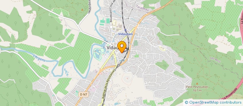 localisation de l'entreprise MONSIEUR JEAN LUC PEYRON  VIDAUBAN