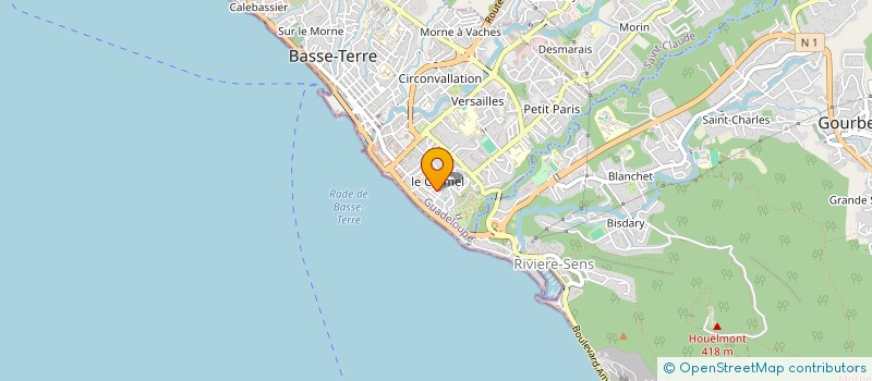 localisation de l'entreprise MONSIEUR JEAN LUC PHAROSE à BASSE-TERRE