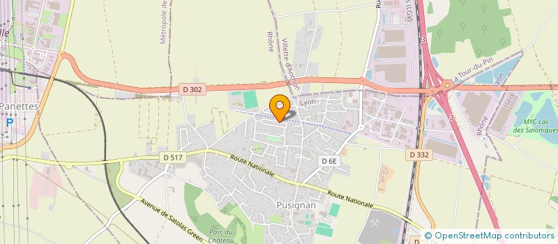 localisation de l'entreprise MONSIEUR JEAN-LUC PIAGET  PUSIGNAN
