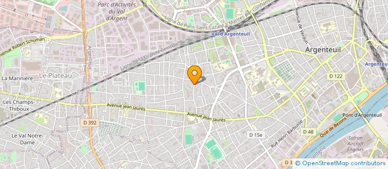 localisation de l'entreprise MONSIEUR JEAN-LUC PIERRE  ARGENTEUIL