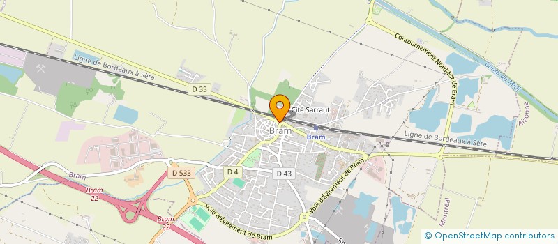 localisation de l'entreprise MONSIEUR JEAN-LUC PIERRON  BRAM