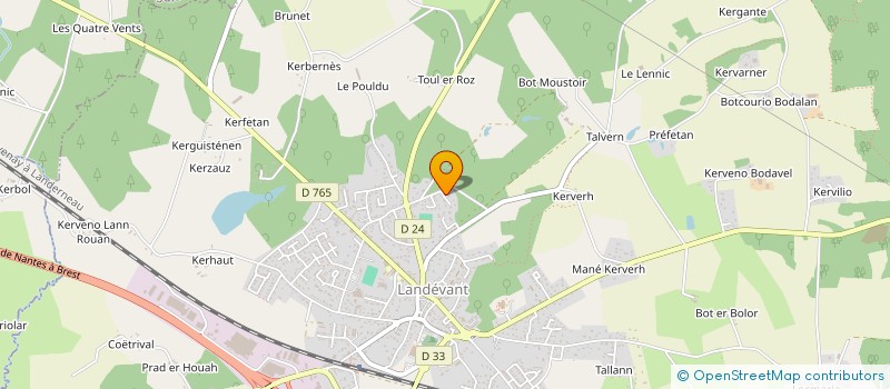 localisation de l'entreprise MONSIEUR JEAN-LUC PINEAU  LANDEVANT