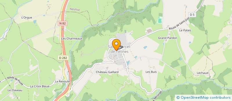 localisation de l'entreprise MONSIEUR JEAN-LUC PLASTRIER  SAINT-MARCEL-DE-FELINES