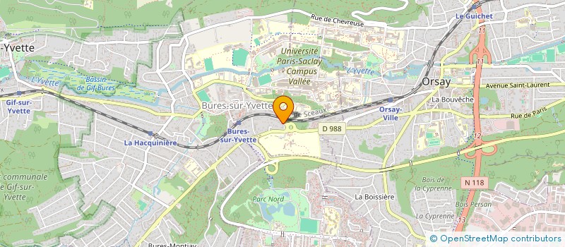 localisation de l'entreprise MONSIEUR JEAN-LUC PLISSON  BURES-SUR-YVETTE