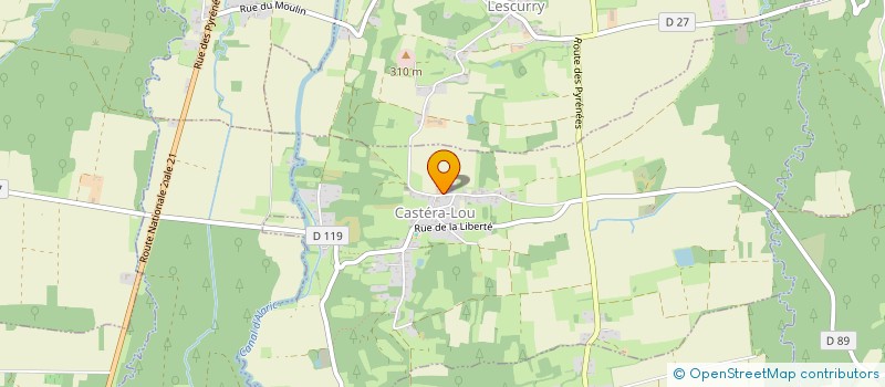 localisation de l'entreprise MONSIEUR JEAN-LUC POMES  CASTERA-LOU