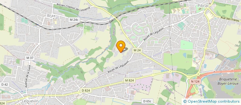 localisation de l'entreprise MONSIEUR JEAN LUC POMIER  PIBRAC