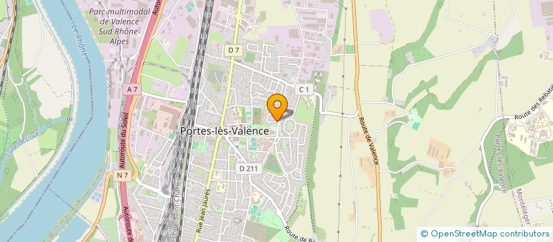 localisation de l'entreprise MONSIEUR JEAN-LUC PONCE  PORTES-LES-VALENCE