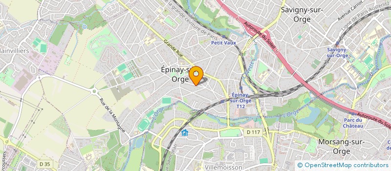 localisation de l'entreprise MONSIEUR JEAN-LUC POPOVICS  EPINAY-SUR-ORGE