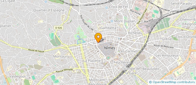 localisation de l'entreprise MONSIEUR JEAN-LUC POUDEVIGNE  NIMES