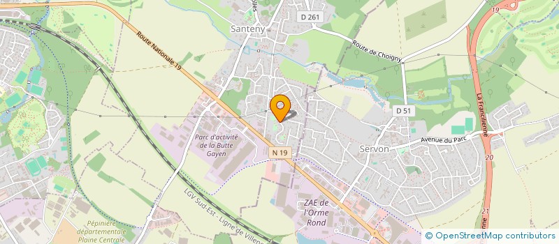 localisation de l'entreprise MONSIEUR JEAN-LUC POUGET  SANTENY