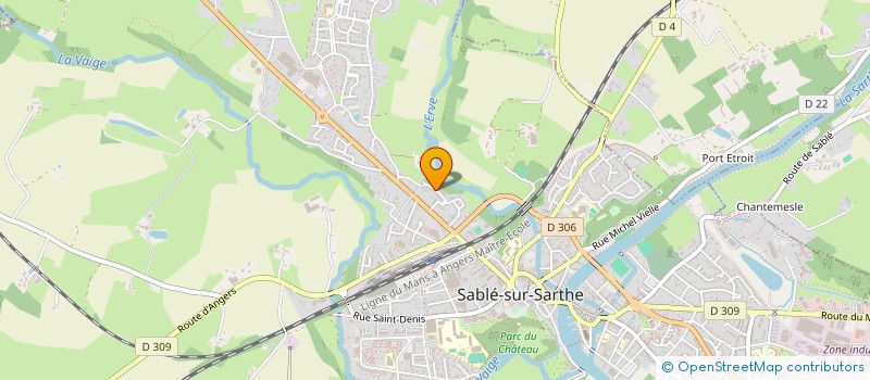 localisation de l'entreprise MONSIEUR JEAN LUC PROU  SABLE-SUR-SARTHE