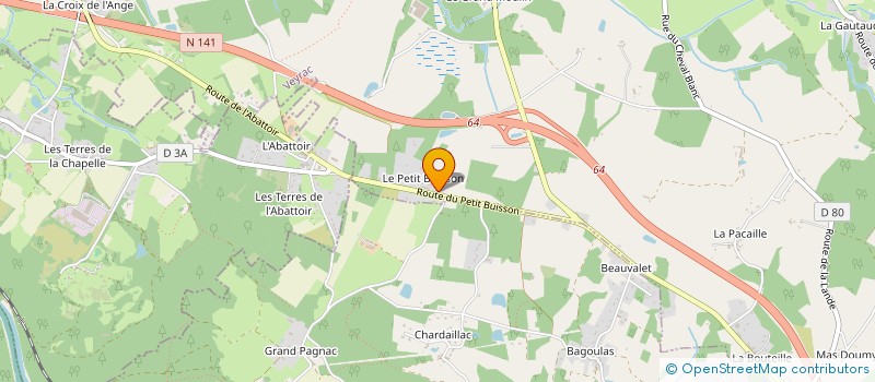 localisation de l'entreprise MONSIEUR JEAN LUC QUICHAUD  VEYRAC