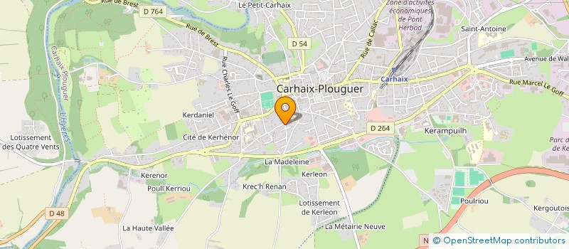 localisation de l'entreprise MONSIEUR JEAN-LUC RAZER à CARHAIX-PLOUGUER