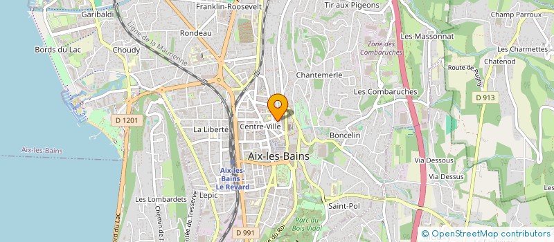 localisation de l'entreprise MONSIEUR JEAN-LUC REFFET à AIX-LES-BAINS