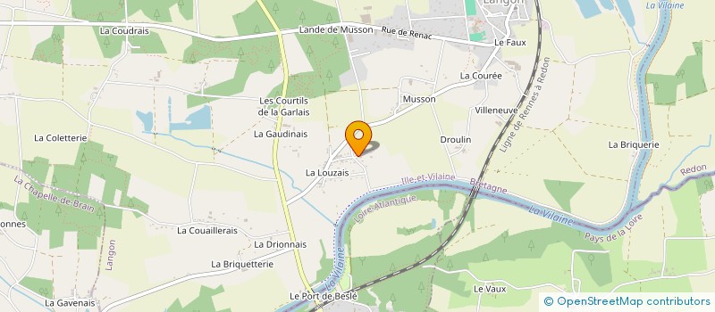 localisation de l'entreprise MONSIEUR JEAN-LUC RENOUL  LANGON