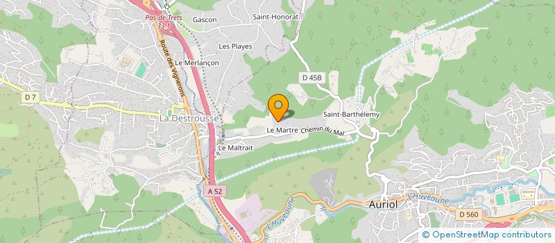 localisation de l'entreprise MONSIEUR JEAN LUC REVEST à AURIOL