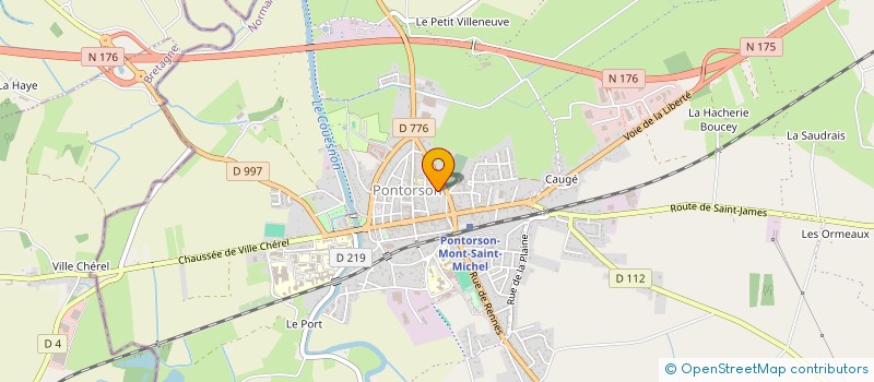 localisation de l'entreprise MONSIEUR JEAN-LUC RIBEYROLLES  PONTORSON