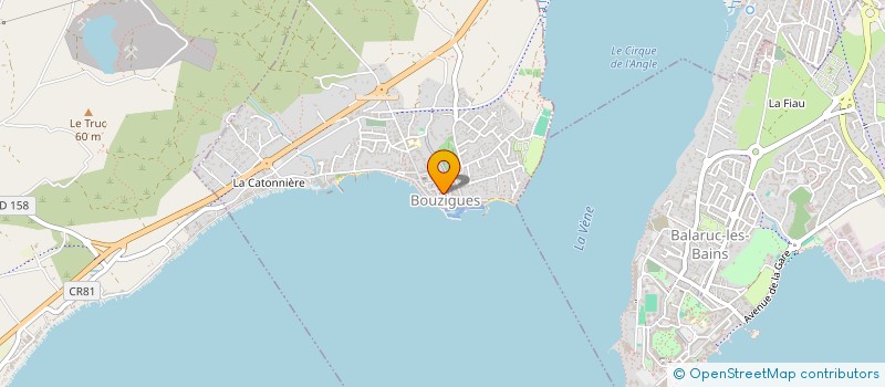 localisation de l'entreprise MONSIEUR JEAN-LUC RICCO  BOUZIGUES