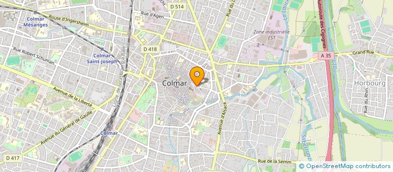 localisation de l'entreprise MONSIEUR JEAN-LUC RICHARD  COLMAR