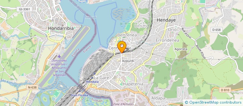 localisation de l'entreprise MONSIEUR JEAN LUC RICHARTE  HENDAYE