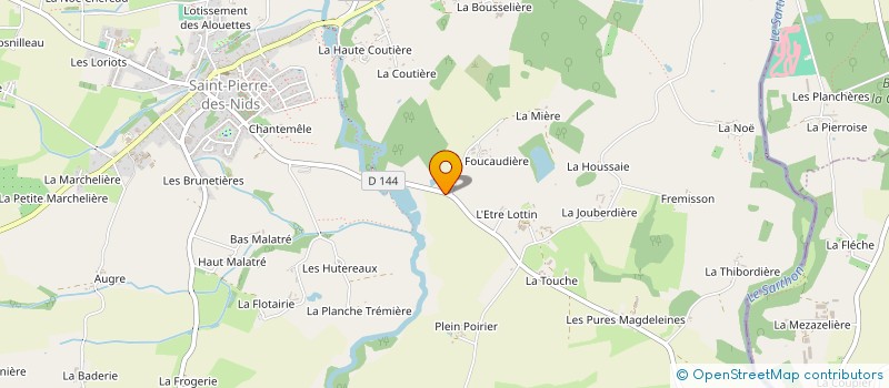 localisation de l'entreprise MONSIEUR JEAN-LUC RICHER  SAINT-PIERRE-DES-NIDS