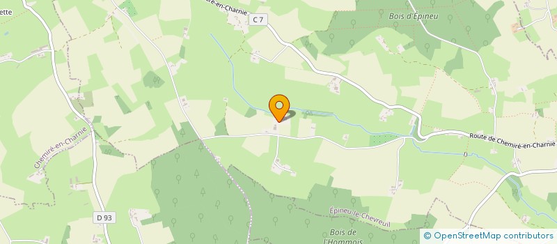 localisation de l'entreprise MONSIEUR JEAN-LUC RIOLLET  EPINEU LE CHEVREUIL